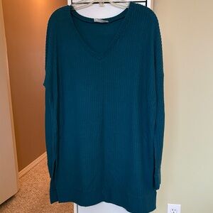 Zenana Outfitters Teal Knit Top